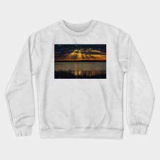 Cloudy sunset over Lake Myakka Crewneck Sweatshirt